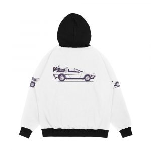 Alternative view of Delorean Men's All-Over-Print Hoodie