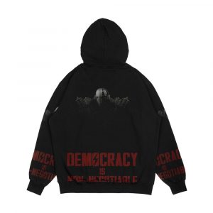 Alternative view of Democracy Is Non Negotiable Liberty Prime Men's All-Over-Print Hoodie