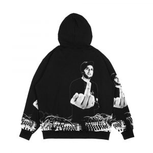 Alternative view of Derek F Cks Men's All-Over-Print Hoodie