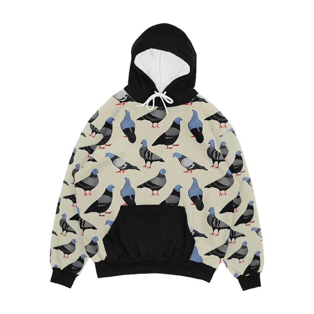 Design 33 The Pigeons Men's All-Over-Print Hoodie