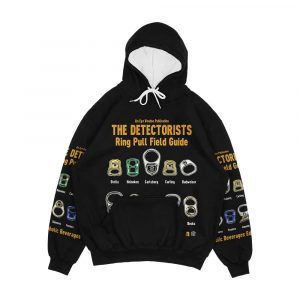Detectorists Ring Pull Field Guide Booze Edition Eye Voodoo Men's All-Over-Print Hoodie