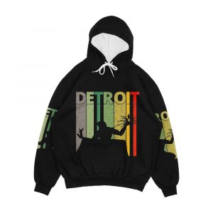 Detroit Spirit Of Detroit Retro Vintage Distressed Design Men's All-Over-Print Hoodie