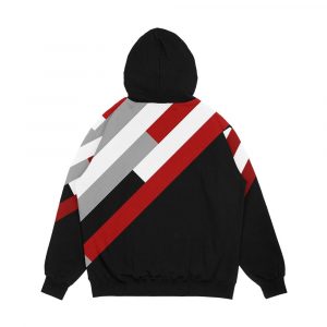 Alternative view of Diagonal Stripes Pattern Men's All-Over-Print Hoodie