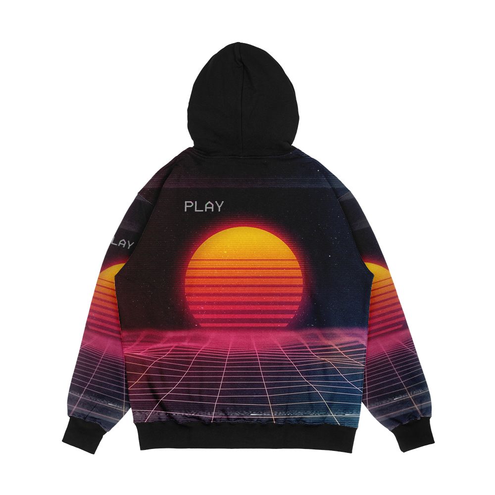 Digital Sunset Men's All-Over-Print Hoodie - Image 2