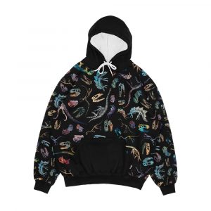 Dinosaurs Dark Men's All-Over-Print Hoodie