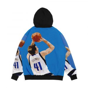 Alternative view of Dirk Nowitzki Fadeaway Men's All-Over-Print Hoodie