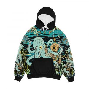 Diver Men's All-Over-Print Hoodie