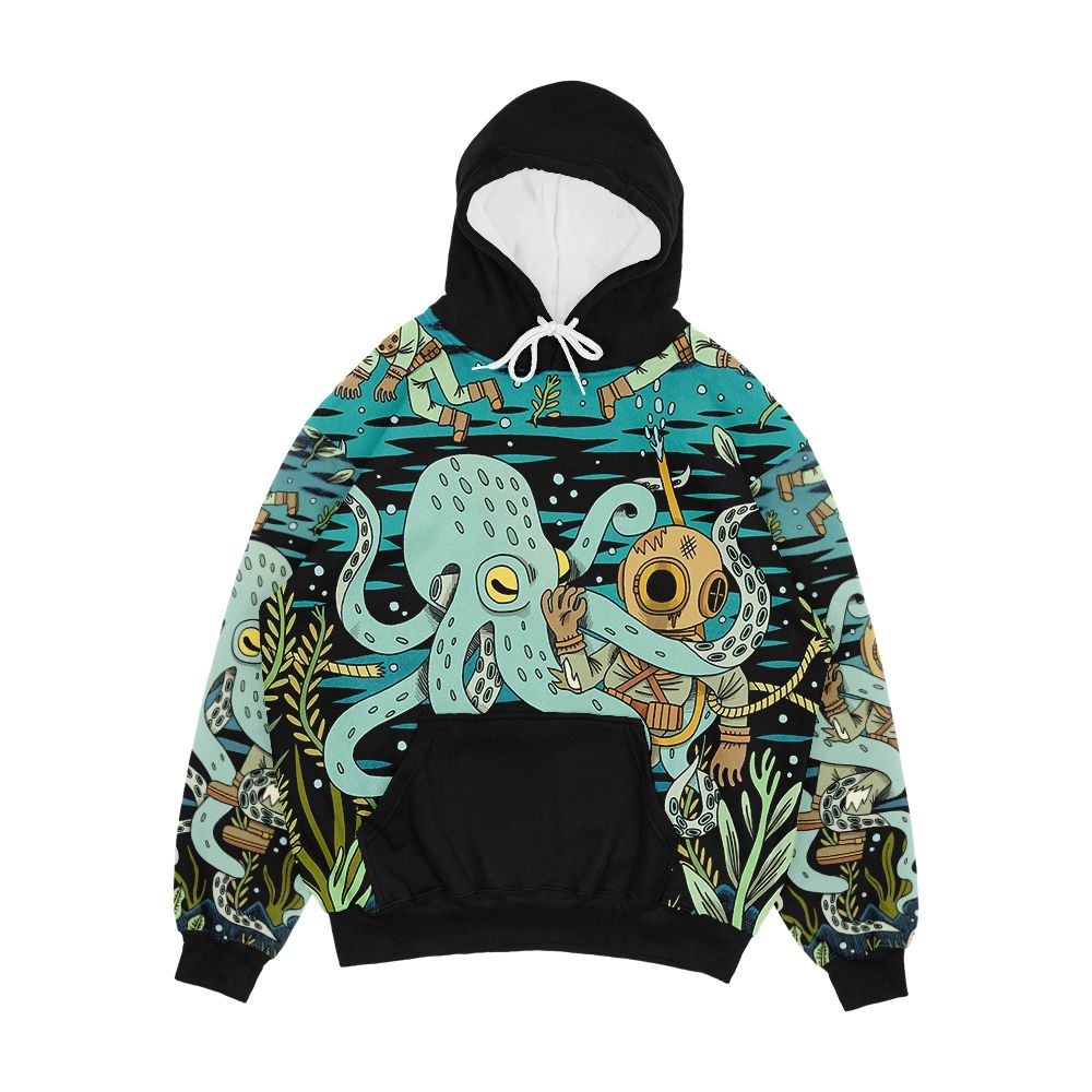 Diver Men's All-Over-Print Hoodie
