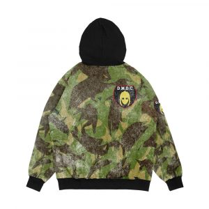 Alternative view of Dmdc Detectorists Badge Distressed Men's All-Over-Print Hoodie
