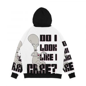 Alternative view of Do I Look Like I Care Men's All-Over-Print Hoodie
