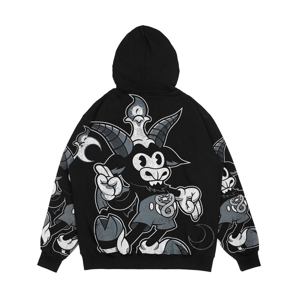 Do Walt Thou Wilt Baphomet Creepy Cute Occult Men's All-Over-Print Hoodie - Image 2