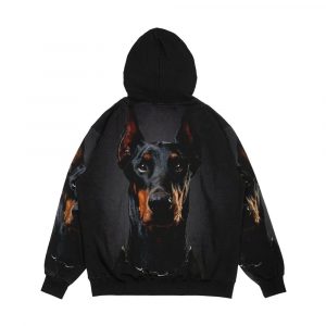 Alternative view of Doberman Men's All-Over-Print Hoodie