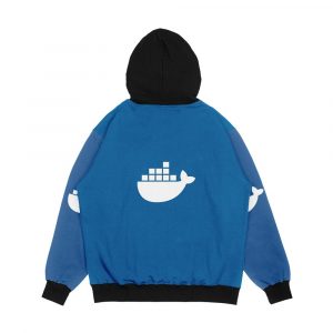 Alternative view of Docker Logo Men's All-Over-Print Hoodie