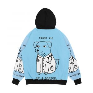 Alternative view of Dogtor Men's All-Over-Print Hoodie