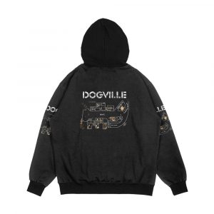 Alternative view of Dogville District Map Men's All-Over-Print Hoodie
