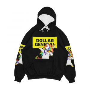 Dollar General Dollar General Unicorn Dabbing Unisex Designer Classic Men's All-Over-Print Hoodie