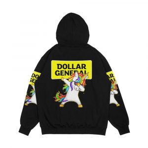 Alternative view of Dollar General Dollar General Unicorn Dabbing Unisex Designer Classic Men's All-Over-Print Hoodie