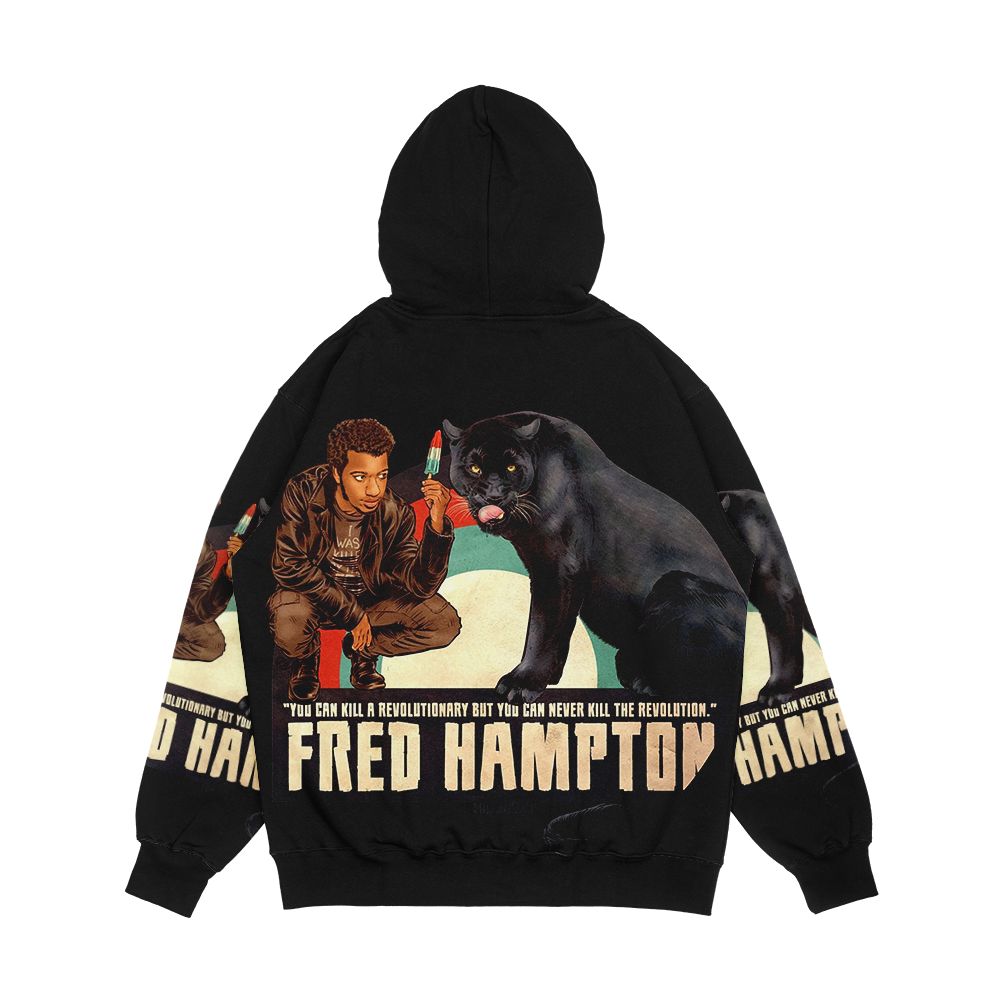 Dollop Fred Hampton Men's All-Over-Print Hoodie - Image 2