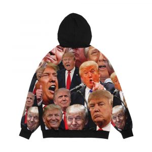 Alternative view of Donald Trump Collage Men's All-Over-Print Hoodie