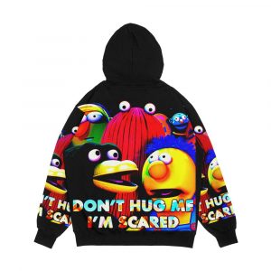 Alternative view of Dont Hug Me Im Scared Men's All-Over-Print Hoodie