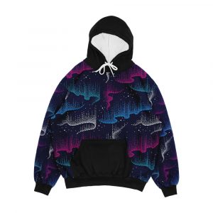 Dotwork Aurora Borealis Men's All-Over-Print Hoodie