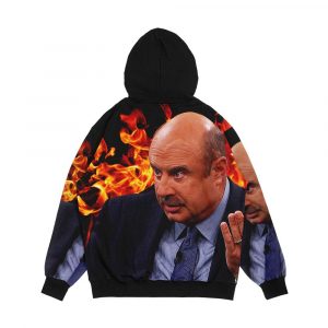 Alternative view of Dr Phil s Wrath Men's All-Over-Print Hoodie