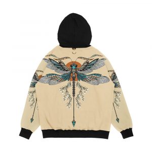 Alternative view of Dragon Fly Tattoo Men's All-Over-Print Hoodie