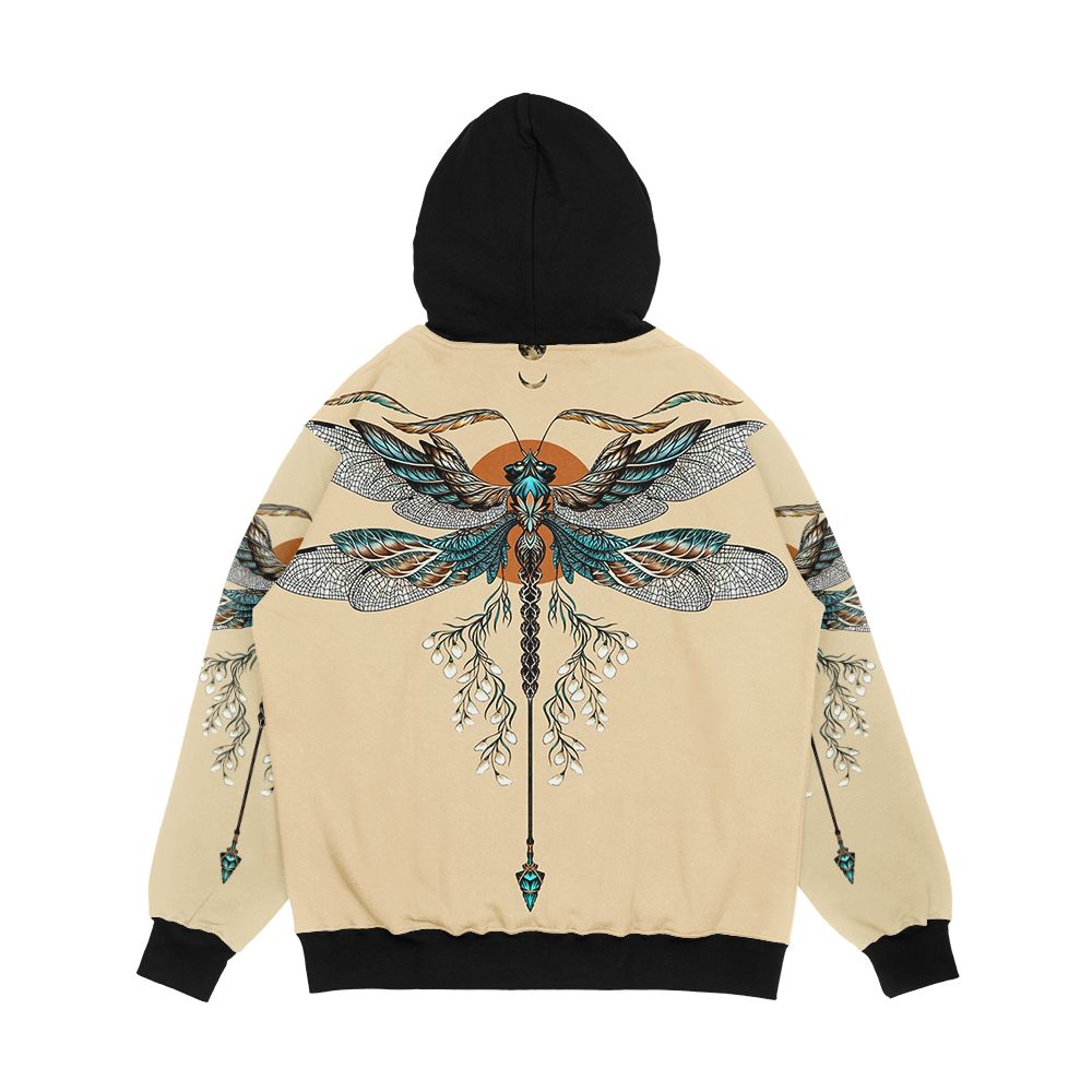Dragon Fly Tattoo Men's All-Over-Print Hoodie - Image 2