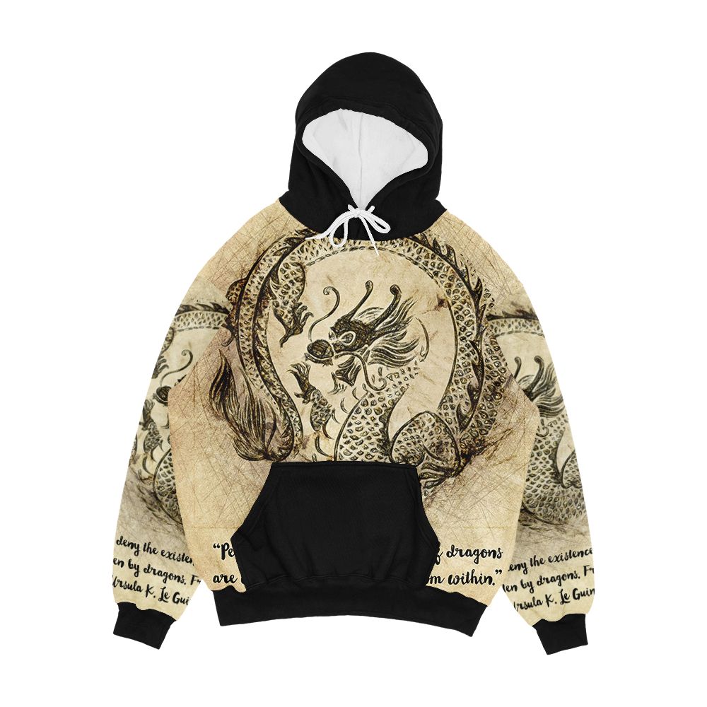 Dragon Quote Men's All-Over-Print Hoodie
