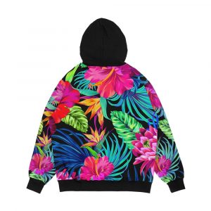 Alternative view of Drive You Mad Hibiscus Pattern Men's All-Over-Print Hoodie