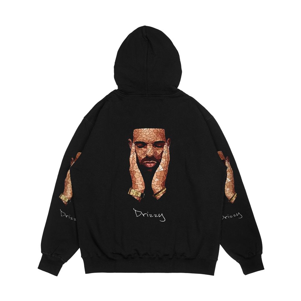 Drke Drizzy Rapper Moasiac Men's All-Over-Print Hoodie - Image 2