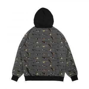 Alternative view of Dromaeosaur Pattern Men's All-Over-Print Hoodie