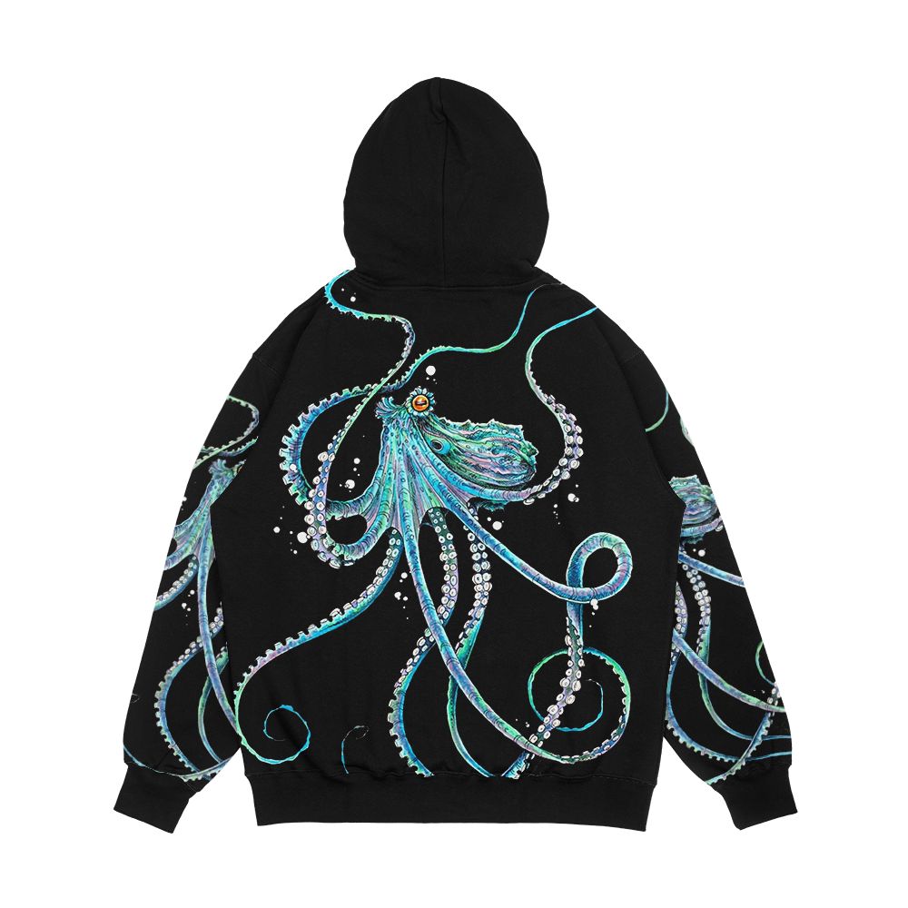 Drunk Octopus Men's All-Over-Print Hoodie - Image 2