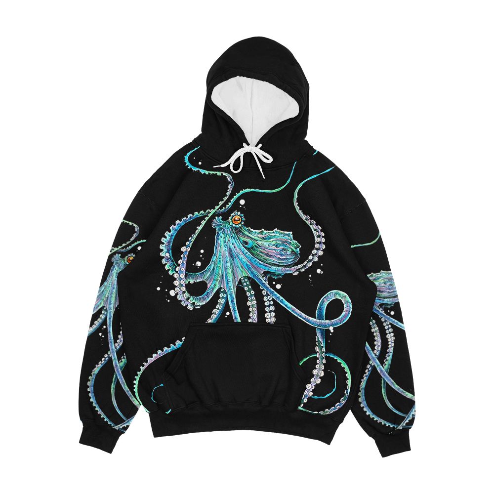 Drunk Octopus Men's All-Over-Print Hoodie