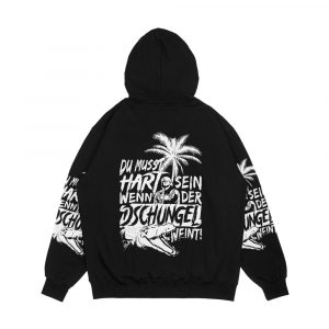 Alternative view of Du Musst Hart Sein Wenn Der Dschungel Weint Men's All-Over-Print Hoodie