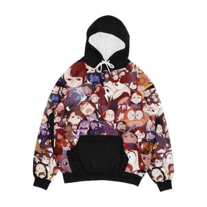 Dumb Akko Faces Men's All-Over-Print Hoodie