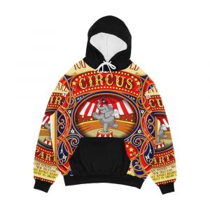 Dumbo Flying Elephant Circus Party Men's All-Over-Print Hoodie