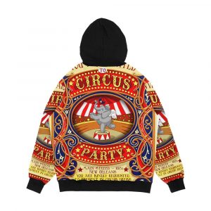 Alternative view of Dumbo Flying Elephant Circus Party Men's All-Over-Print Hoodie