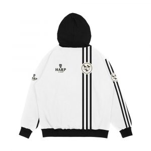 Alternative view of Dundalk Football Club In Black And White 1979 Retro Classic Shirt Men's All-Over-Print Hoodie