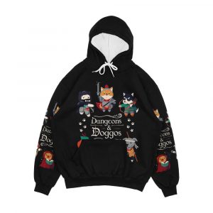 Dungeons And Doggos Men's All-Over-Print Hoodie
