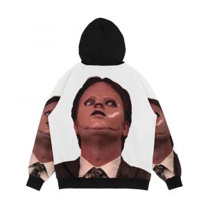 Alternative view of Dwight Schrute Skin Mask Men's All-Over-Print Hoodie