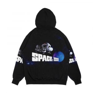Alternative view of Eagle With Planet 1 Men's All-Over-Print Hoodie