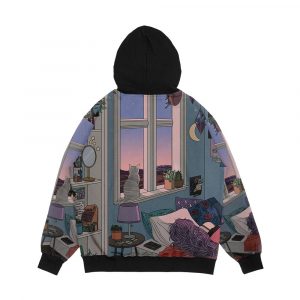 Alternative view of Early Morning Men's All-Over-Print Hoodie
