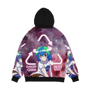 Alternative view of Earth Chan Men's All-Over-Print Hoodie