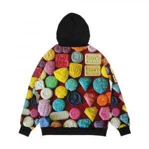 Alternative view of Ecstasy Tabs Men's All-Over-Print Hoodie