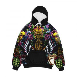 Ed Hardy Shop In Melbourne Men's All-Over-Print Hoodie