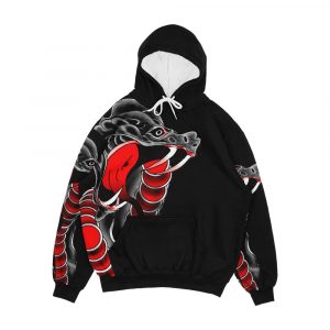 Ed Hardy Style Snake Men's All-Over-Print Hoodie