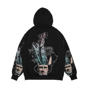 Alternative view of Edgar Allan Poe Imaginations Men's All-Over-Print Hoodie