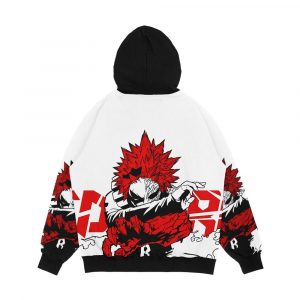 Alternative view of Eijiro Red Riot Kirishima My Hero Academia Men's All-Over-Print Hoodie