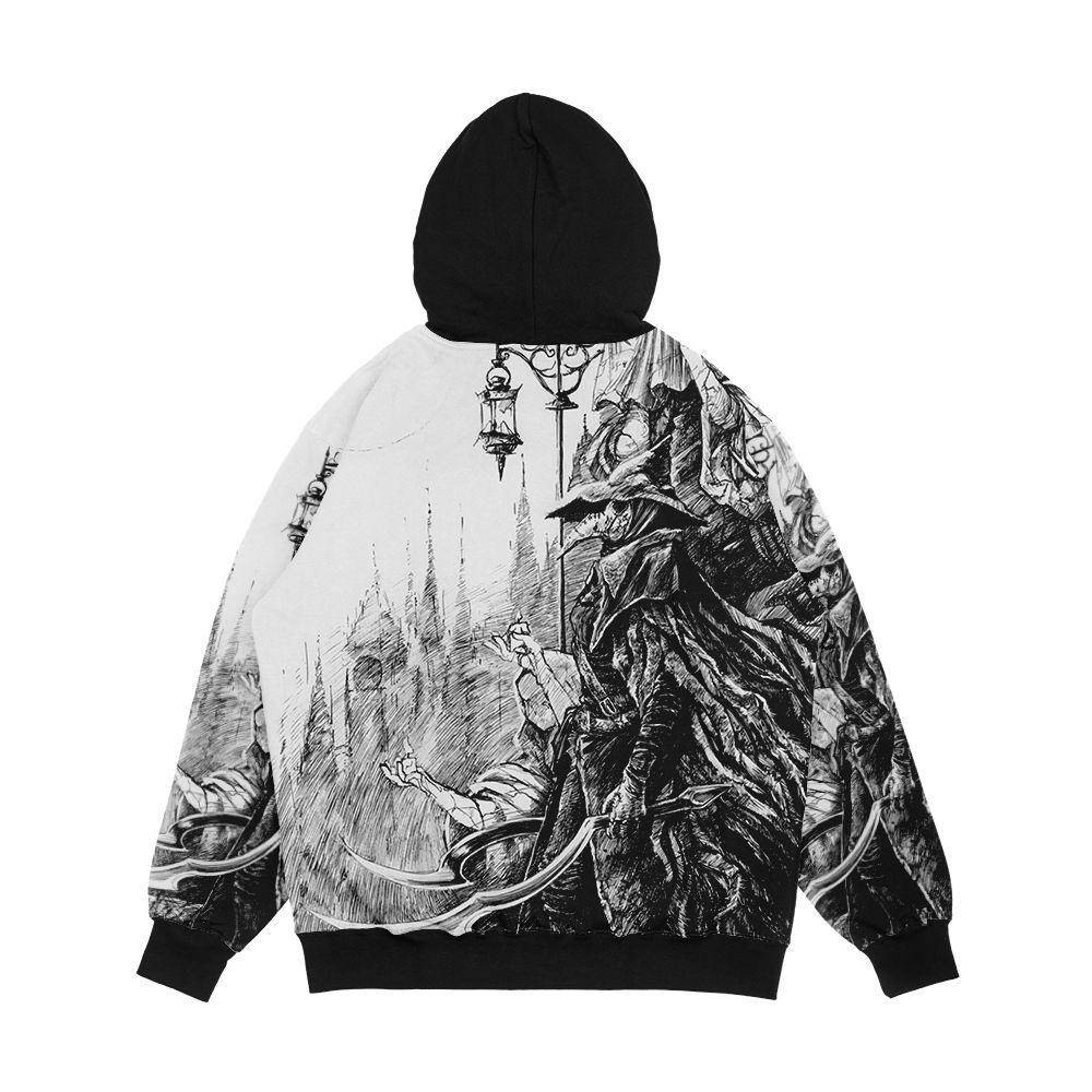 Eileen The Crow Bloodborne Men's All-Over-Print Hoodie - Image 2